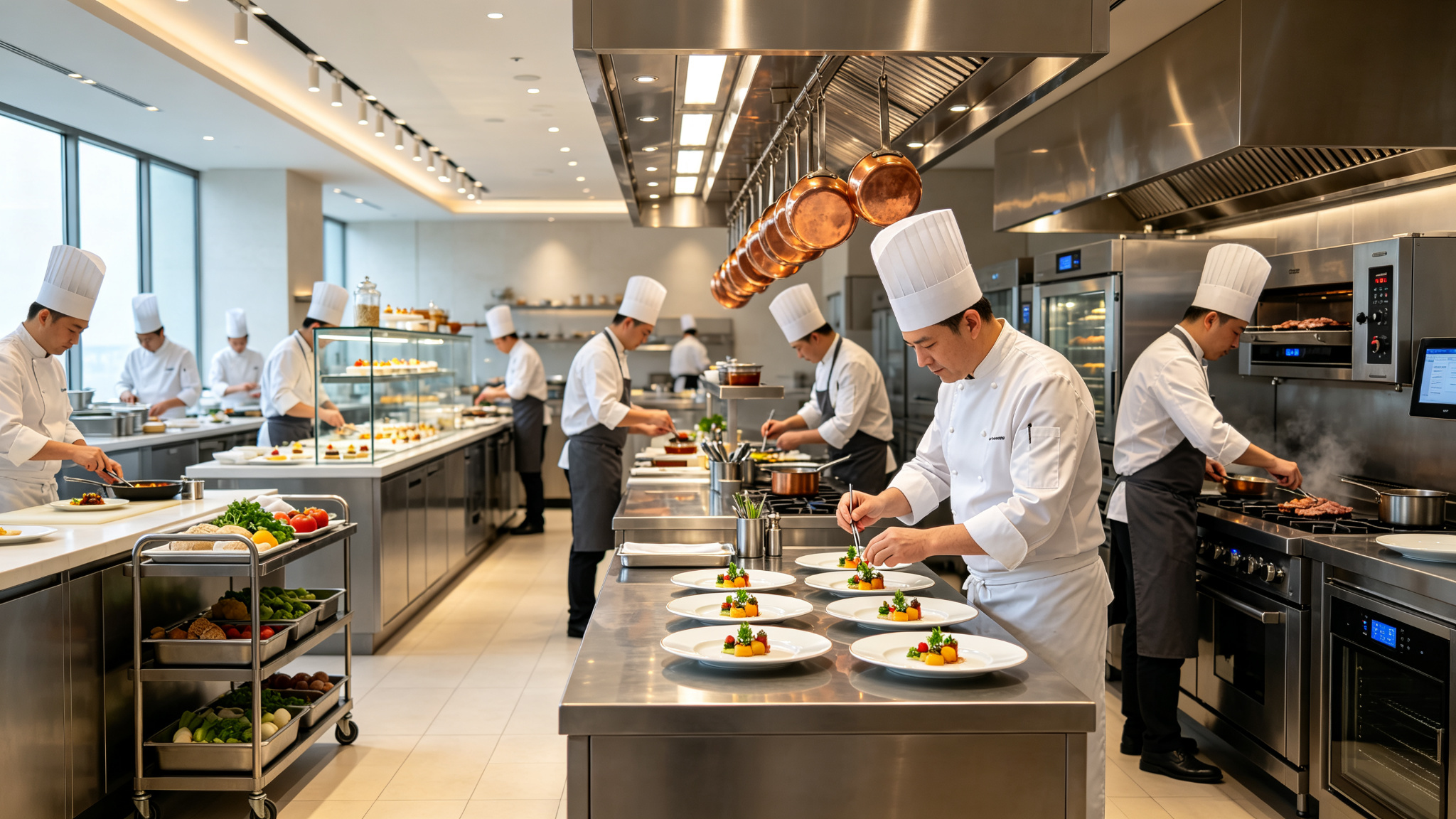 Professional kitchen ingredients